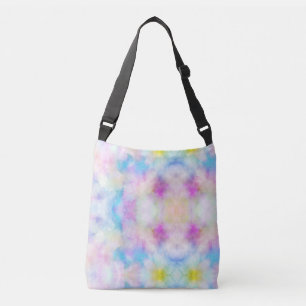 roze blauwe witte wolk Crossbody Bag Crossbody Tas