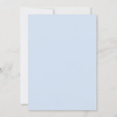 Roze Blauwe zachte pastel lint Kaart (Achterkant)
