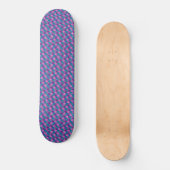 Roze blauwe zeemeermin persoonlijk skateboard (Voorkant)