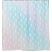 Roze blauwe zilverpenseelstreken douchegordijn (Voorkant)