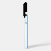 Roze, blauwe, zwarte en witte strepen Case-Mate iPhone case (Achterkant / Links)