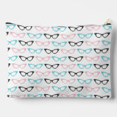 ROZE BLAUWE ZWARTE KATTEN OOGBRIL ETUI (Achterkant)