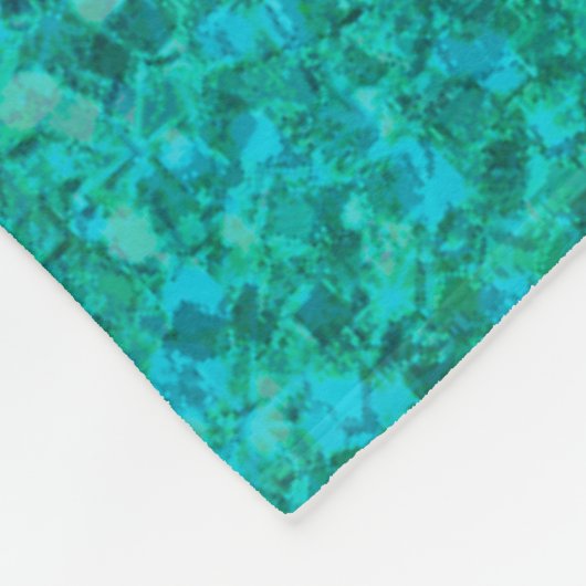 Roze Blauwgroen Aqua Blue en Paarse Sparkly Glitte Fleece Deken (Hoek)