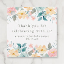 Roze Blauwgroen Bloemen Vrijgezellenfeest Custom D