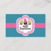 Roze Blauwgroen broodbakkerij Visitekaartje (Voorkant)