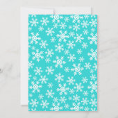 Roze Blauwgroen Cupcake Snowflake Birthday Girl Fo Kaart (Achterkant)