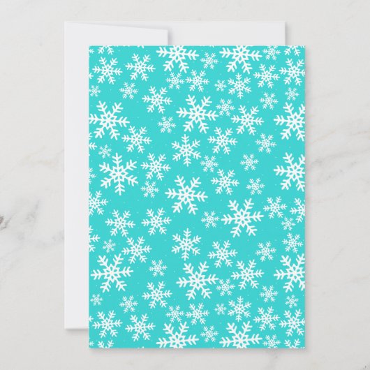 Roze Blauwgroen Cupcake Snowflake Birthday Girl Fo Kaart (Achterkant)