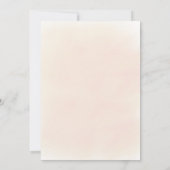 Roze Blauwgroen Floral Glitter Verloving Kaart (Achterkant)