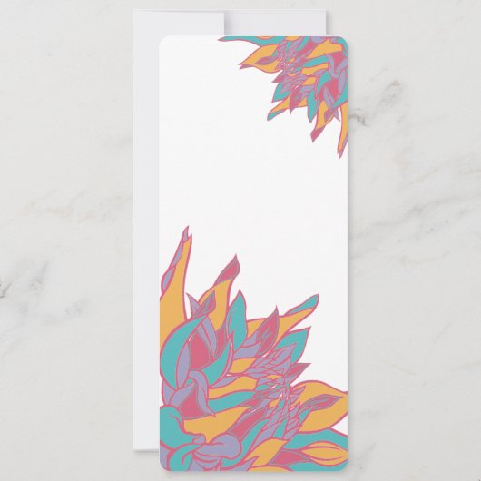 Roze Blauwgroen geelbruiningen Kaart (Achterkant)