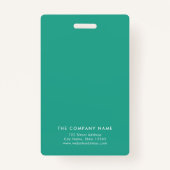 Roze & Blauwgroen gelaagde foto Badge (Achterkant)