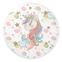 Roze Blauwgroen Gele Eenhoorn Kleurrijk