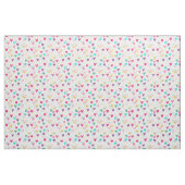 Roze Blauwgroen hartendoppen Stof (Fat Quarter)