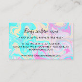 Roze blauwgroen Lichaamsculpterende contourspa vro Visitekaartje (Achterkant)