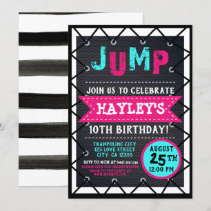 Roze Blauwgroen meisjes Sprong & Play Trampoline P Kaart