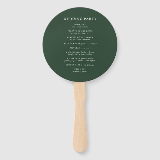 Roze, blauwgroen + orchidee tropische wondbruiloft handwaaier (Achterkant)