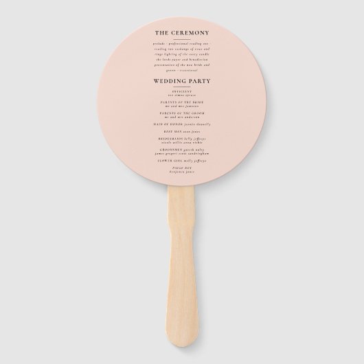 Roze, blauwgroen + orchidee tropische wondbruiloft handwaaier (Achterkant)