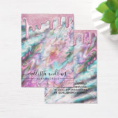 Roze Blauwgroen Pearl Opal Glitter Drivers Veroorb Visitekaartje (Bureau)