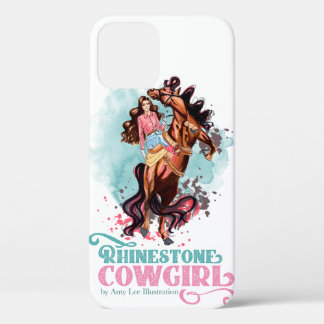 Roze Blauwgroen Rhinestone Cowgirl Pad-draagtas Case-Mate iPhone Case