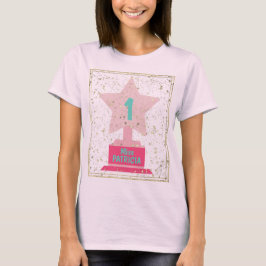 Roze Blauwgroen Trofee Meisje Modern Terug naar Sc T-shirt