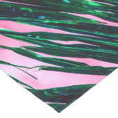 Roze Blauwgroen tropische zomerpalmen Korte Tafelloper (Hoek)