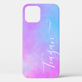 Roze Blauwgroen Waterverf Ombre Kleur Gradiënt Sti Case-Mate iPhone Case