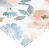 Roze bleekblauwe Waterverf Tablecloth Tafelkleed (Gekanteld)