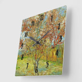 Roze bleekboom in Blossom Reminiscence of Mauve Vierkante Klok (Hoek)