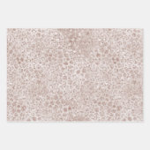 Roze bleekheid Glitzy Glitter Sparkle Inpakpapier Vel (Voorkant 3)