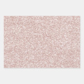Roze bleekheid Glitzy Glitter Sparkle Inpakpapier Vel (Voorkant 2)
