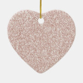 Roze bleekheid Glitzy Glitter Sparkle Keramisch Ornament (Achterkant)