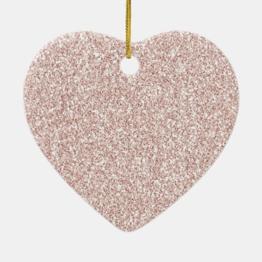 Roze bleekheid Glitzy Glitter Sparkle Keramisch Ornament (Achterkant)