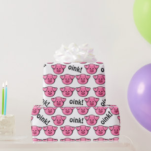 Roze bleekvarkens cadeaupapier