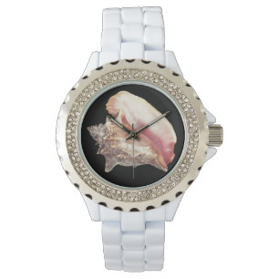 Roze blik Shell Woman's Watch Horloge