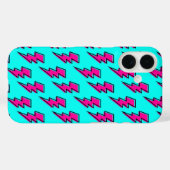Roze Bliksem Volt Mobiele Telefoon Hoesje 80s Desi (Achterkant (horizontaal))
