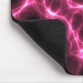 roze bliksemachtergrond muismat (Hoek)