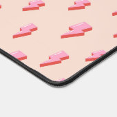 Roze bliksemschicht patroon bureaumat (Hoek)