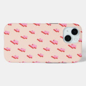 Roze bliksemschicht patroon Case-Mate iPhone case (Achterkant (horizontaal))