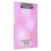 Roze blindlicht Glam Chic Modern Aangepast Klembord (Rechts)