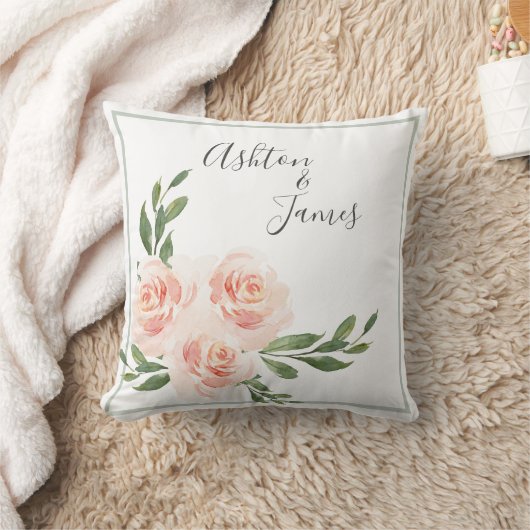 Roze blindstinkse Romantische Names keepslag Weddi Kussen (Deken)