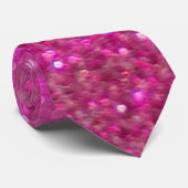 Roze Bling, glanzend en glinsterend Stropdas (Opgerold)