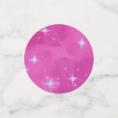Roze Bling Verjaardag Feesttafel Confetti (Kleine voorkant)