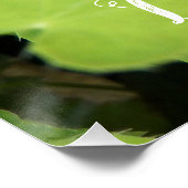 Roze Bloedend Hart Ik hou van tuinieren Floral Perfect Poster (Hoek)