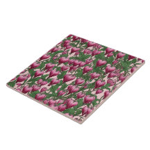 Roze bloedend hartbloempatroon