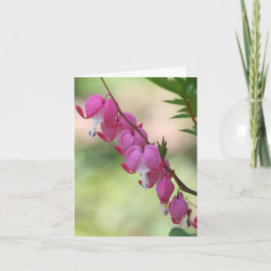 Roze Bloedende Harten Bloemfotografie  Notitiekaartje