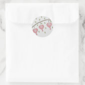 Roze bloedende harten Stickers (Tas)