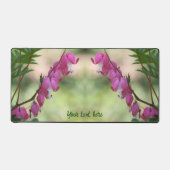Roze bloeding Gepersonaliseerde bloemen Bureaumat (Voorkant)