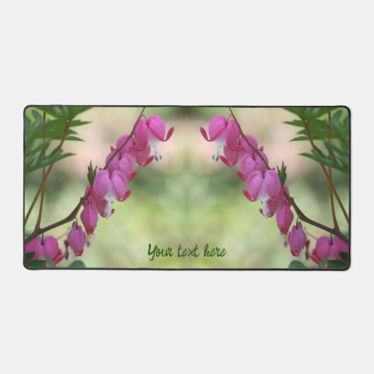 Roze bloeding Gepersonaliseerde bloemen Bureaumat (Voorkant)