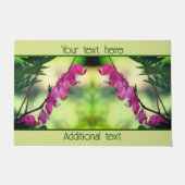 Roze bloeding Gepersonaliseerde bloemen Deurmat (Voorkant)