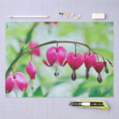 Roze bloeding Hartbloeding Bloem Elegant Tissuepapier (Craft)