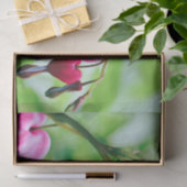 Roze bloeding Hartbloeding Bloem Elegant Tissuepapier (Geschenk)